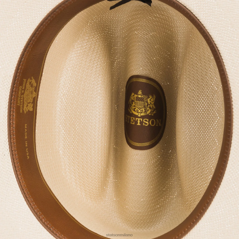 Stetson cappello di paglia da strada aperta 6BP6J34 copricapo pancia d'argento unisex