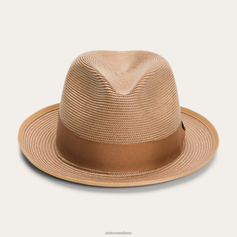 Stetson Fedora Latte Milano 6BP6J179 copricapo cognac unisex