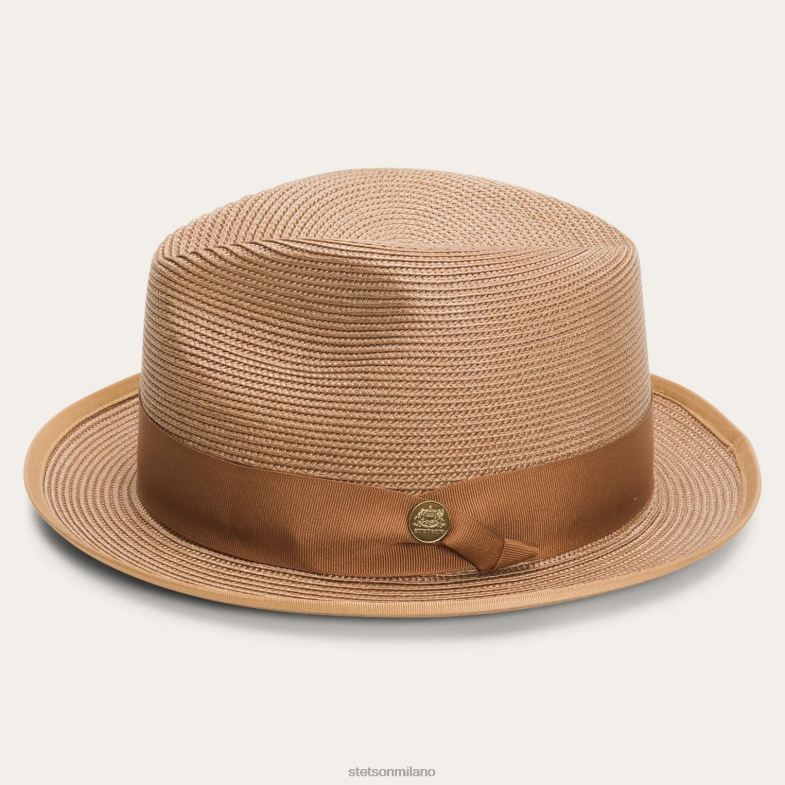 Stetson Fedora Latte Milano 6BP6J179 copricapo cognac unisex