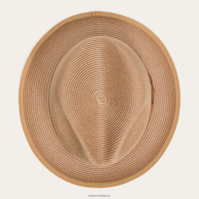 Stetson Fedora Latte Milano 6BP6J179 copricapo cognac unisex