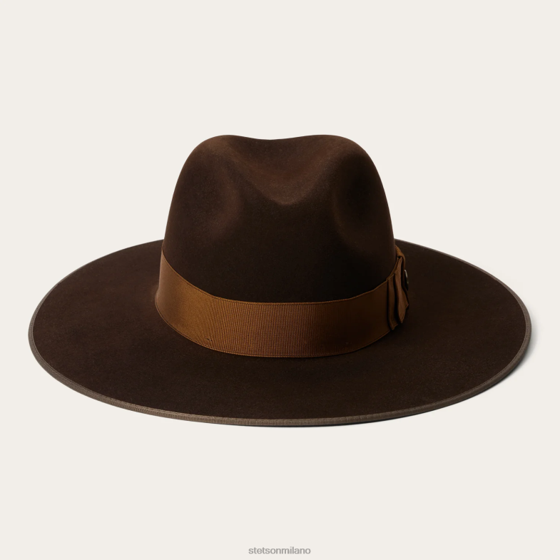 Stetson Fedora a tre città 6BP6J188 copricapo cioccolato unisex