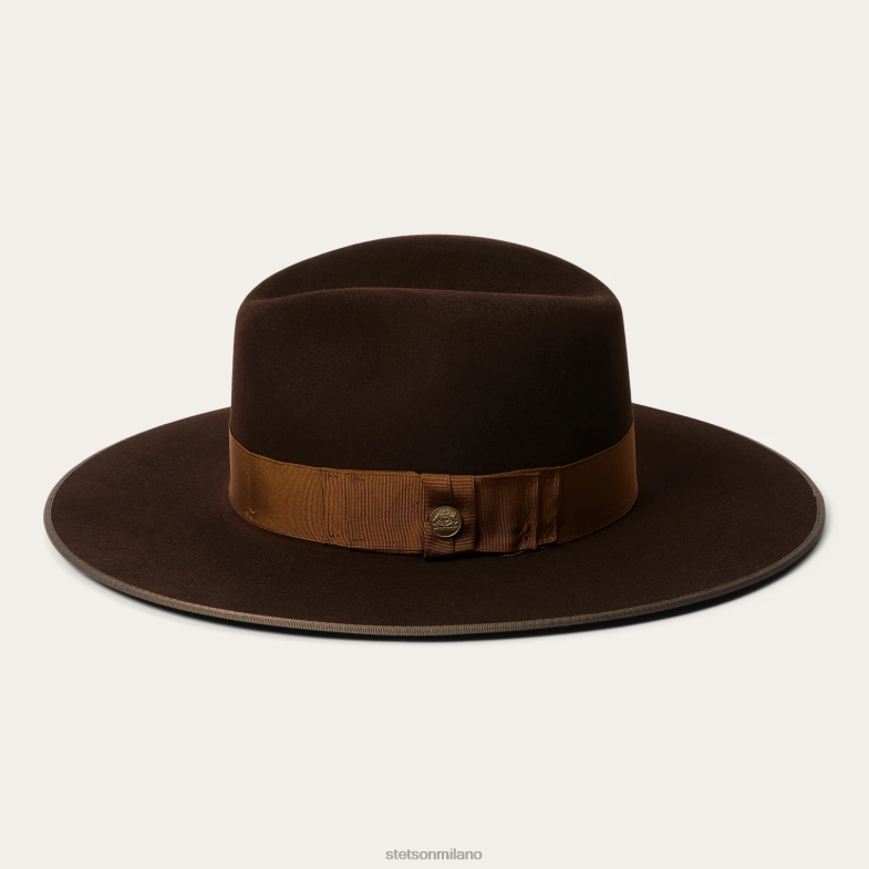 Stetson Fedora a tre città 6BP6J188 copricapo cioccolato unisex