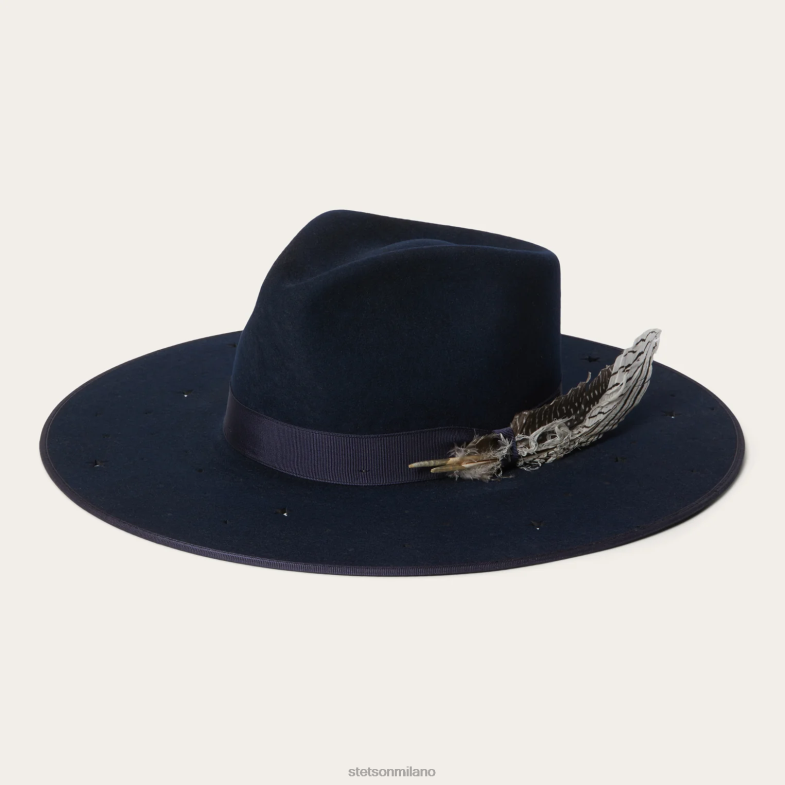 Stetson Fedora del cielo notturno 6BP6J190 copricapo Marina Militare unisex
