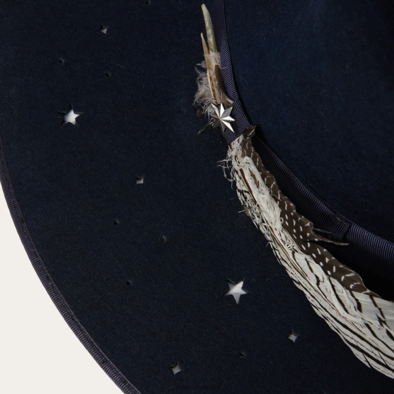 Stetson Fedora del cielo notturno 6BP6J190 copricapo Marina Militare unisex