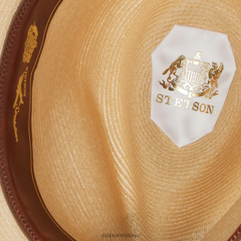 Stetson Fedora di canapa stratoliner 6BP6J109 copricapo naturale unisex