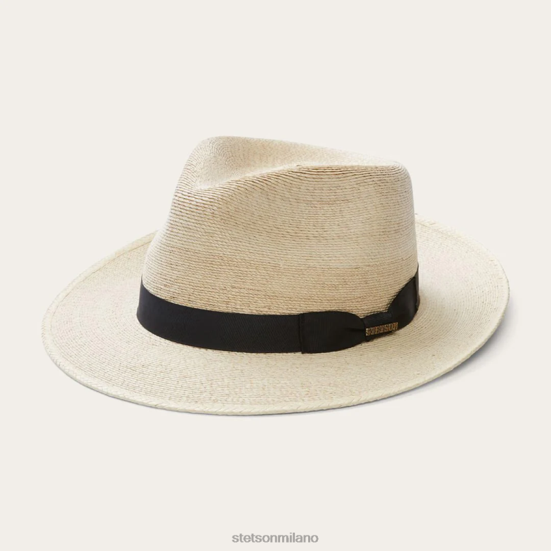 Stetson Fedora di palma rushmore 6BP6J159 copricapo naturale unisex