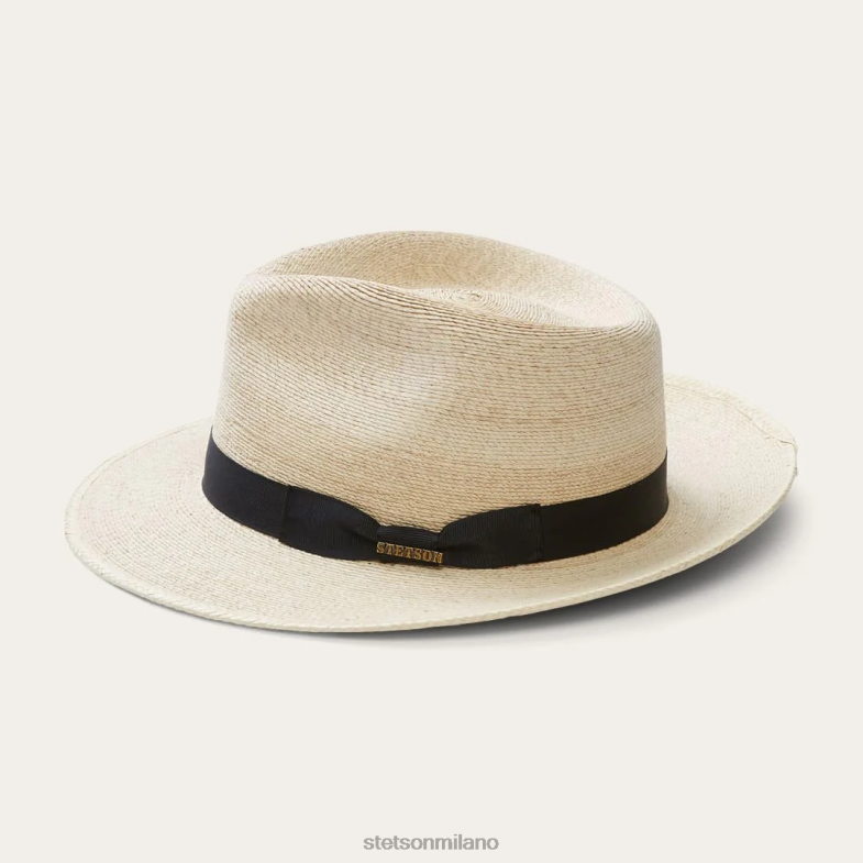 Stetson Fedora di palma rushmore 6BP6J159 copricapo naturale unisex