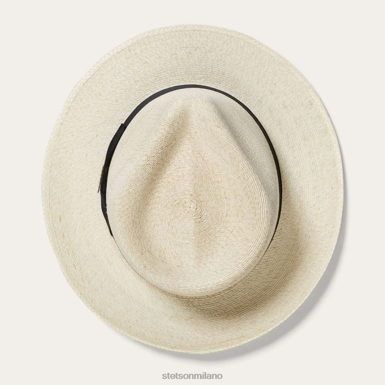 Stetson Fedora di palma rushmore 6BP6J159 copricapo naturale unisex