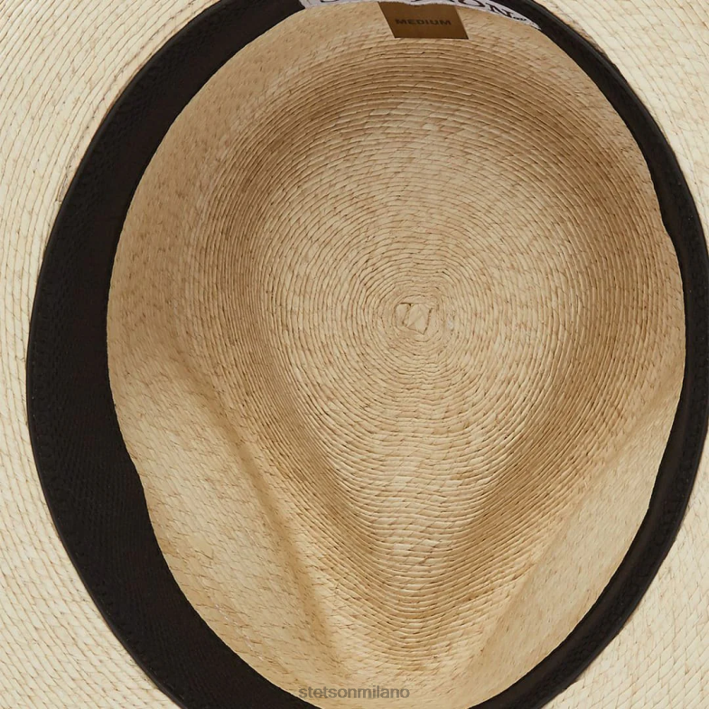 Stetson Fedora di palma rushmore 6BP6J159 copricapo naturale unisex