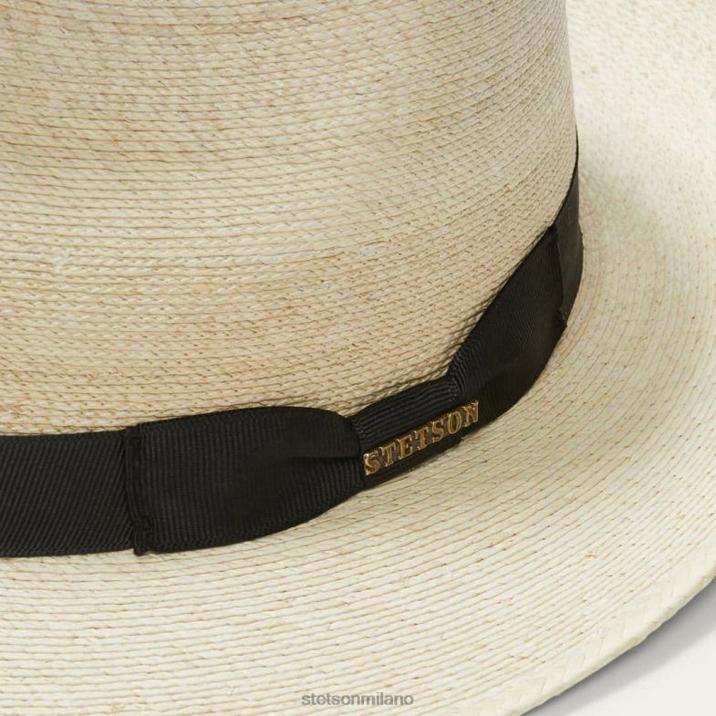 Stetson Fedora di palma rushmore 6BP6J159 copricapo naturale unisex