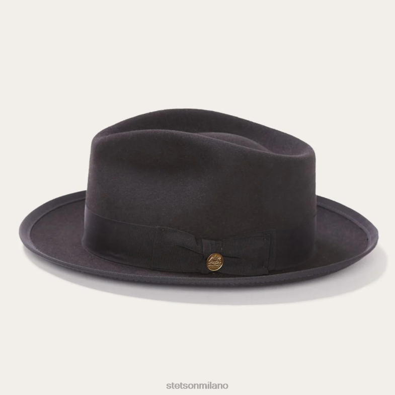 Stetson Fedora in lana whippet 6BP6J101 copricapo nero unisex