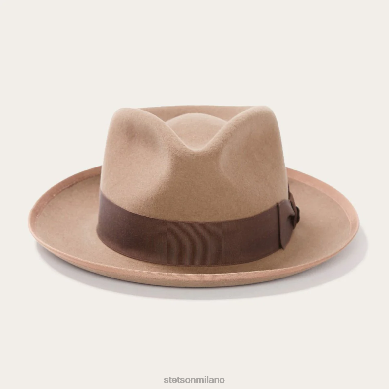 Stetson Fedora in lana whippet 6BP6J102 copricapo cammello unisex