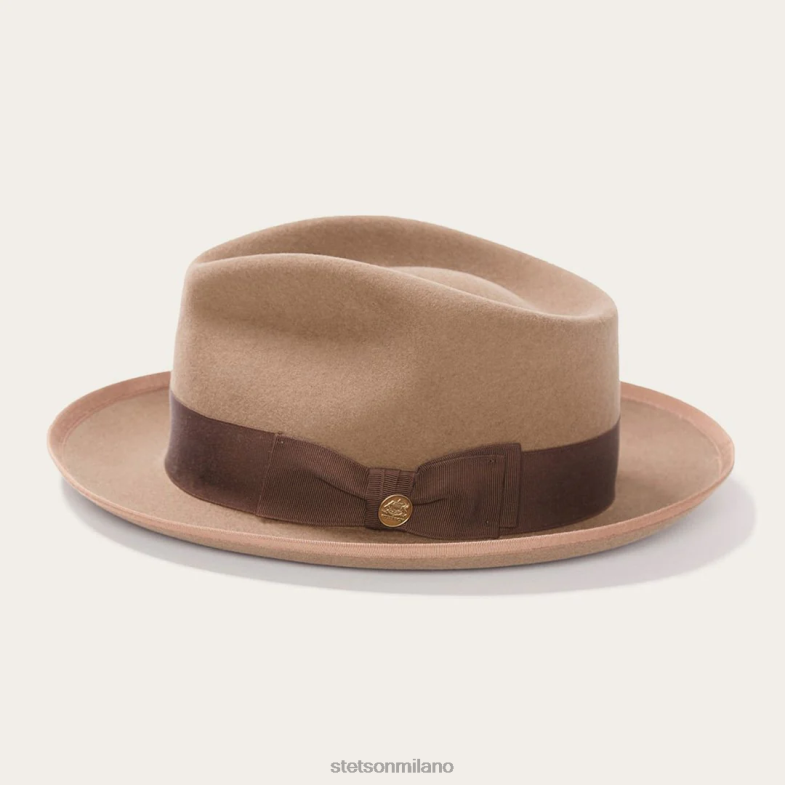 Stetson Fedora in lana whippet 6BP6J102 copricapo cammello unisex