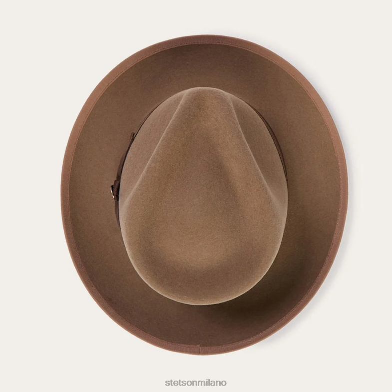 Stetson Fedora in lana whippet 6BP6J102 copricapo cammello unisex