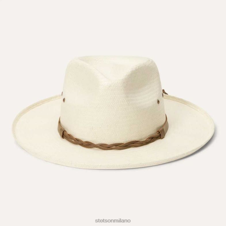 Stetson Fedora in paglia Helena 6BP6J161 copricapo naturale unisex