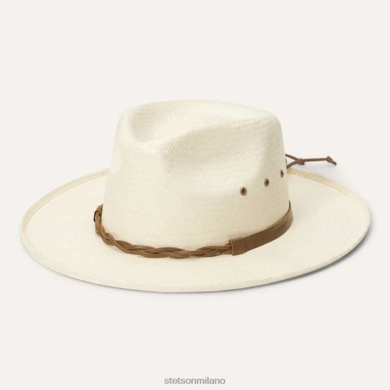 Stetson Fedora in paglia Helena 6BP6J161 copricapo naturale unisex