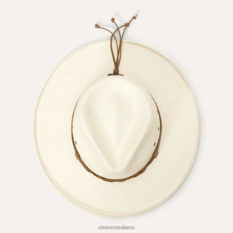 Stetson Fedora in paglia Helena 6BP6J161 copricapo naturale unisex