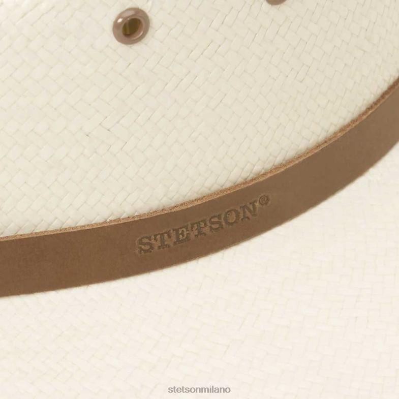 Stetson Fedora in paglia Helena 6BP6J161 copricapo naturale unisex