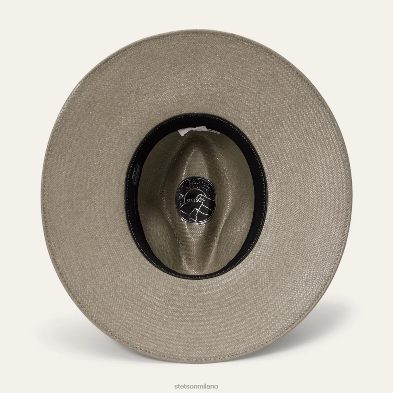 Stetson Fedora in paglia caelus 6BP6J148 copricapo Schiuma marina unisex