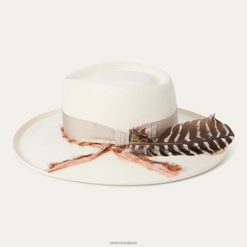 Stetson Fedora in paglia shantung Kings Row 6BP6J181 copricapo naturale unisex