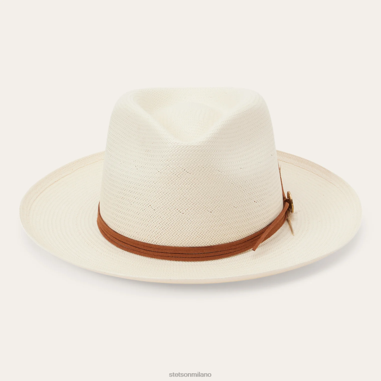 Stetson Fedora in paglia shantung di Tallahassee 6BP6J155 copricapo naturale unisex