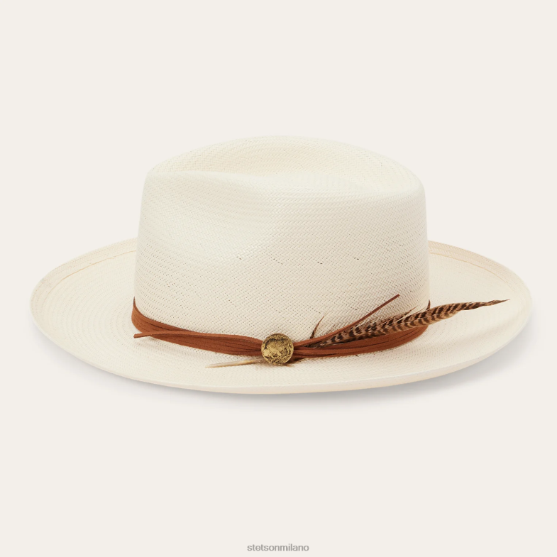 Stetson Fedora in paglia shantung di Tallahassee 6BP6J155 copricapo naturale unisex