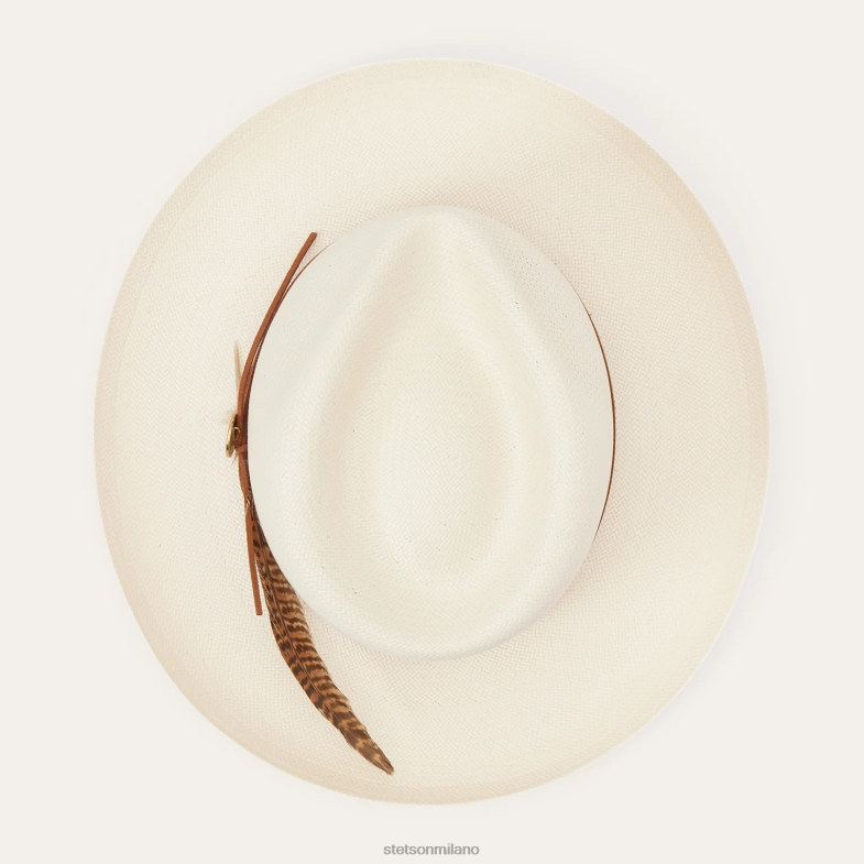 Stetson Fedora in paglia shantung di Tallahassee 6BP6J155 copricapo naturale unisex