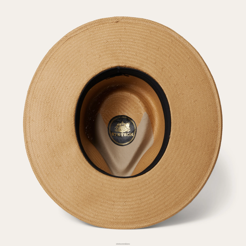 Stetson Fedora in paglia sol 6BP6J168 copricapo sabbia unisex