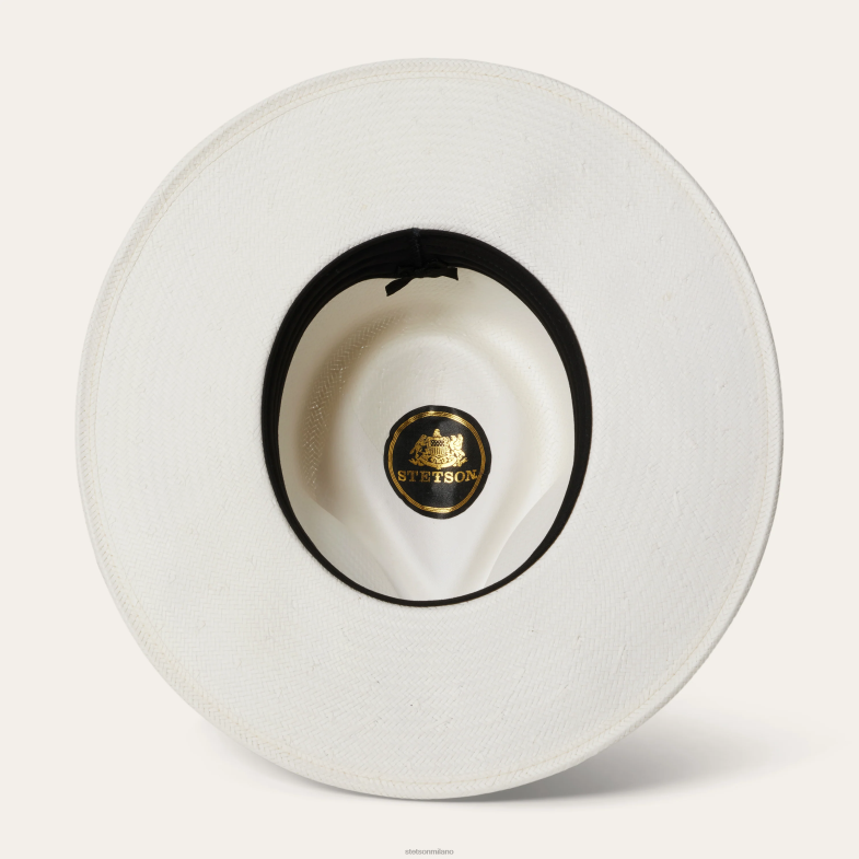Stetson Fedora in paglia sol 6BP6J180 copricapo candeggina unisex