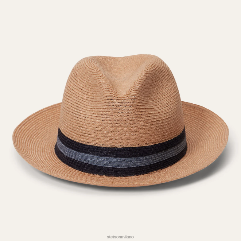 Stetson Fedora in paglia triade 6BP6J158 copricapo turchese unisex