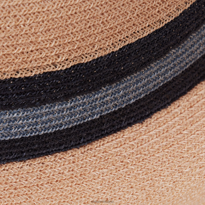 Stetson Fedora in paglia triade 6BP6J158 copricapo turchese unisex
