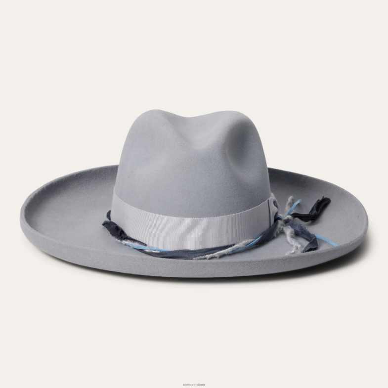 Stetson Fedora oceanica 6BP6J185 copricapo grigio chiaro unisex