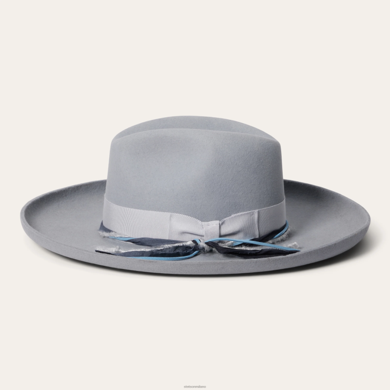 Stetson Fedora oceanica 6BP6J185 copricapo grigio chiaro unisex