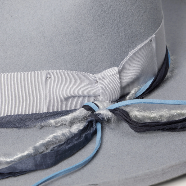 Stetson Fedora oceanica 6BP6J185 copricapo grigio chiaro unisex