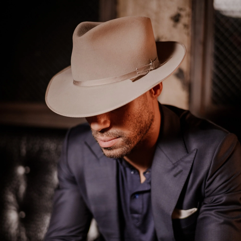 Stetson Fedora stratoliner 6BP6J37 copricapo pancia d'argento unisex