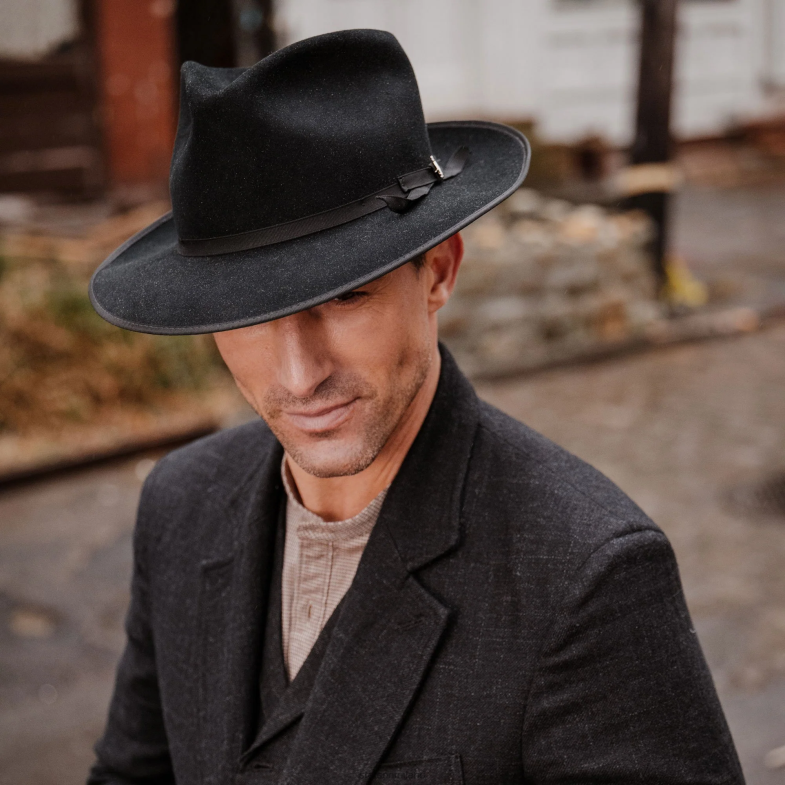 Stetson Fedora stratoliner 6BP6J59 copricapo nero unisex