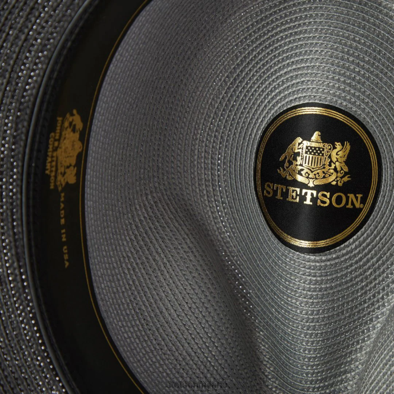 Stetson andover milano fedora 6BP6J169 copricapo grigio nero unisex