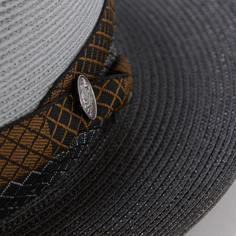 Stetson andover milano fedora 6BP6J169 copricapo grigio nero unisex