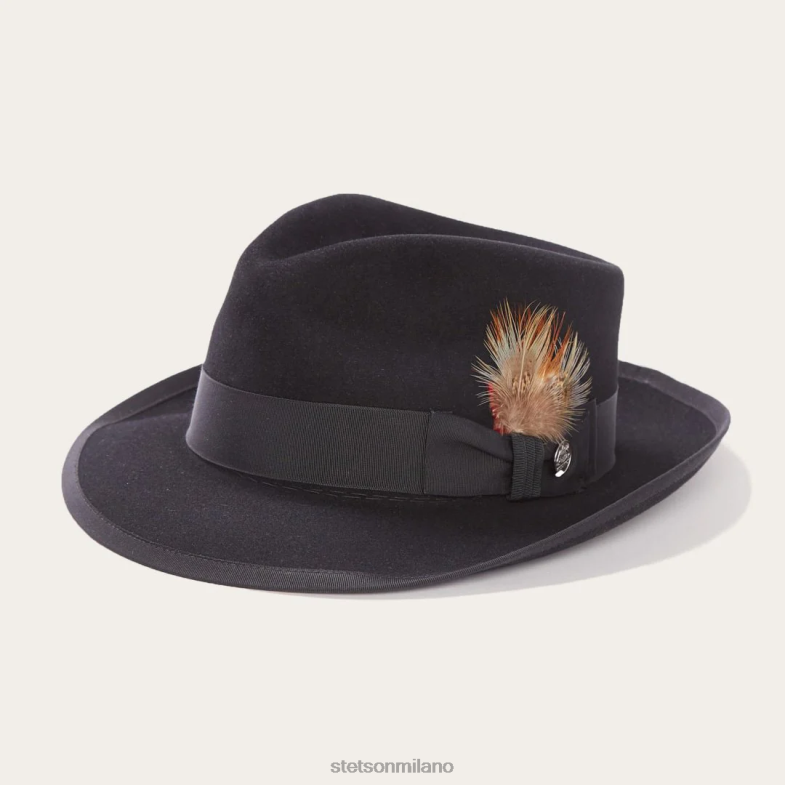 Stetson cappello di feltro whippet 6BP6J12 copricapo nero unisex