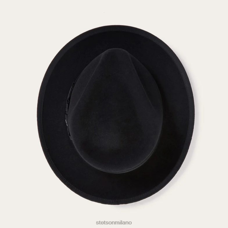 Stetson cappello di feltro whippet 6BP6J12 copricapo nero unisex