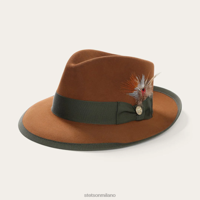 Stetson cappello di feltro whippet 6BP6J87 copricapo cognac unisex