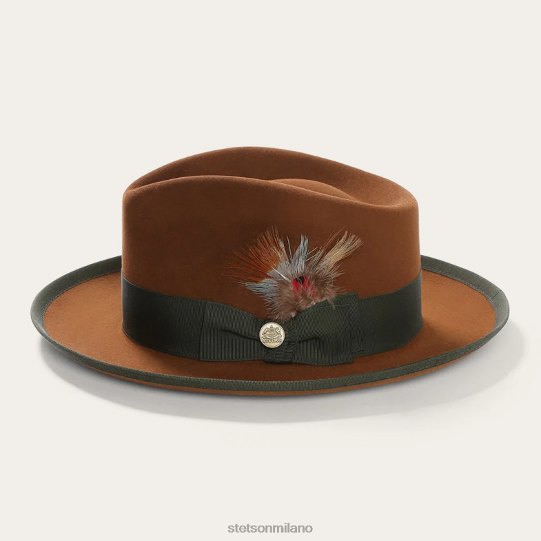 Stetson cappello di feltro whippet 6BP6J87 copricapo cognac unisex