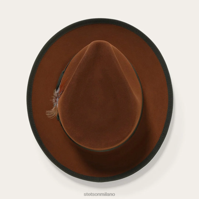 Stetson cappello di feltro whippet 6BP6J87 copricapo cognac unisex