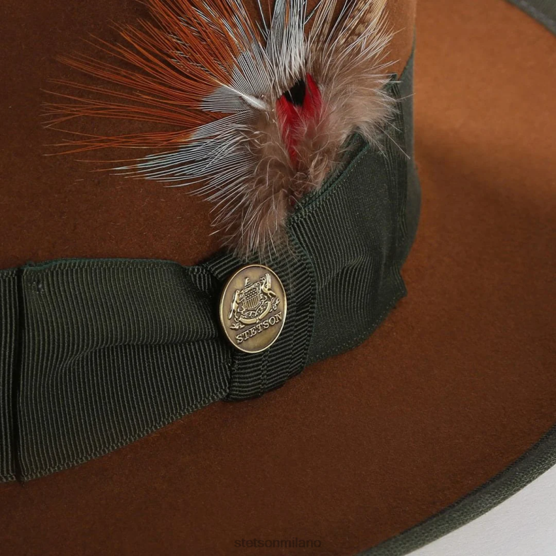 Stetson cappello di feltro whippet 6BP6J87 copricapo cognac unisex