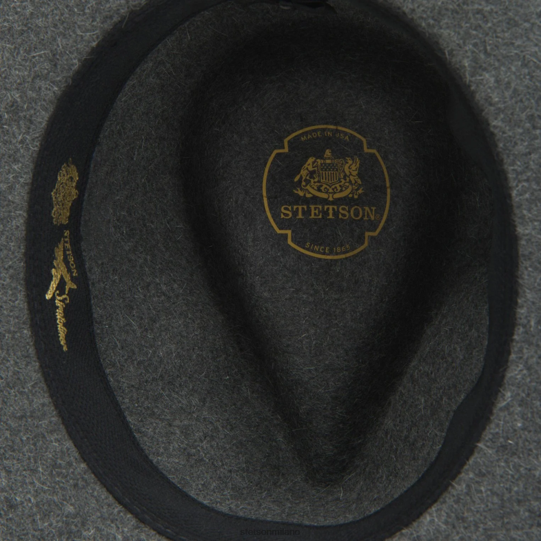 Stetson il fedora stratoliner ultraleggero 6BP6J120 copricapo miscela grigia unisex