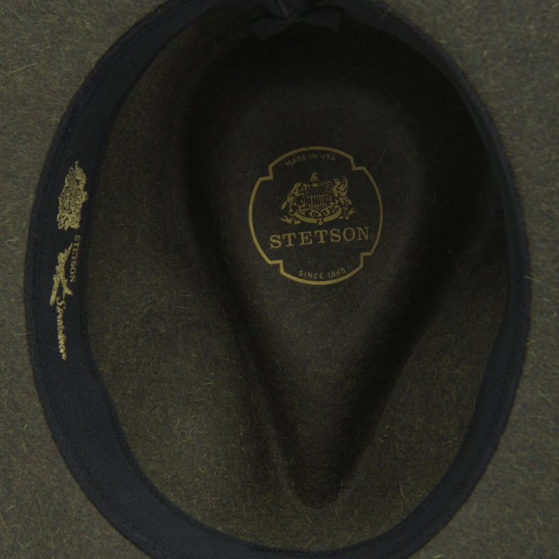 Stetson il fedora stratoliner ultraleggero 6BP6J121 copricapo miscela di olive unisex