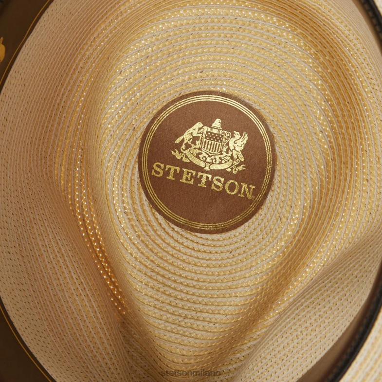 Stetson stratoliner milano fedora 6BP6J138 copricapo cognac unisex