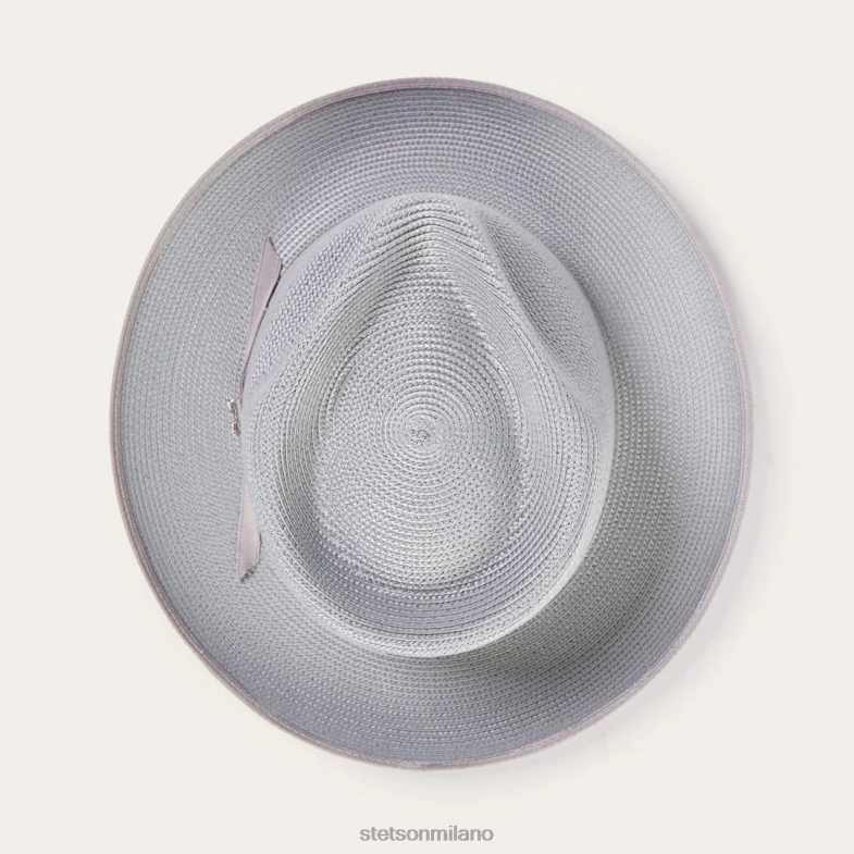 Stetson stratoliner milano fedora 6BP6J88 copricapo grigio unisex