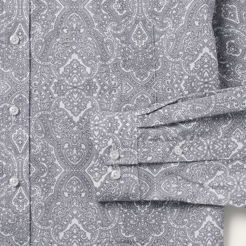 Stetson camicia con bottoni sul davanti con motivo cachemire Highland 6BP6J354 abbigliamento grigio uomini
