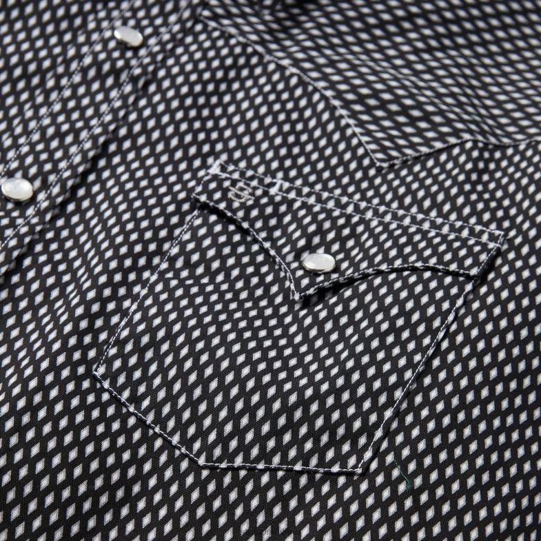Stetson camicia di diamanti 6BP6J335 abbigliamento nero uomini